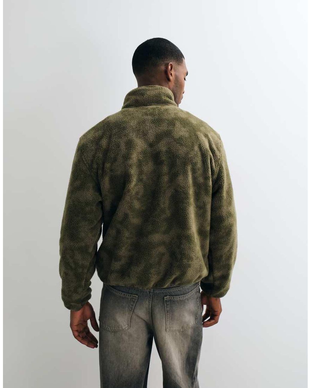 Vans Green Shepard Half-Zip Polar Fleece Quarter Zip for men