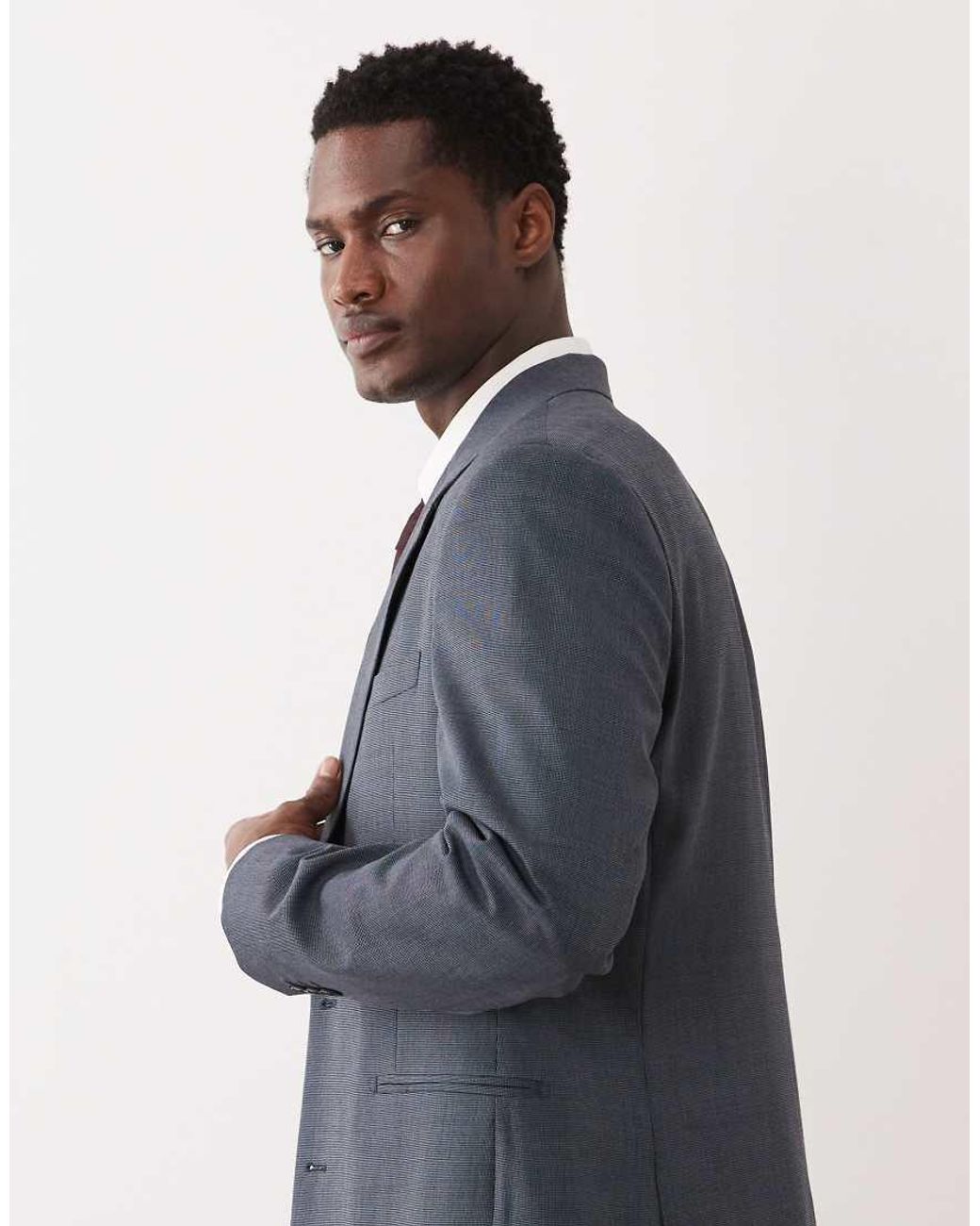 ASOS Blue Slim Suit Jacket for men