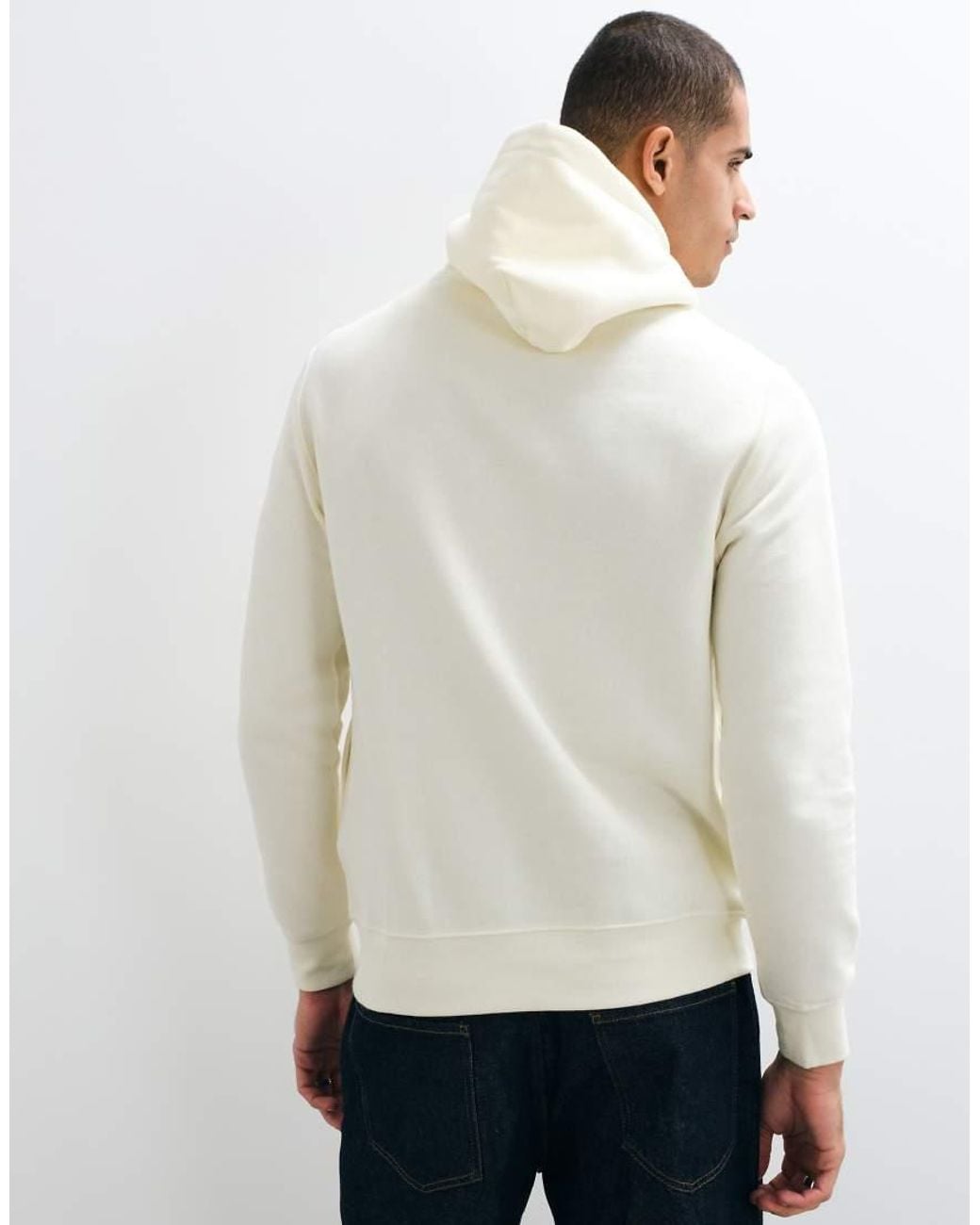 Polo Ralph Lauren White Bear Print Hoodie for men