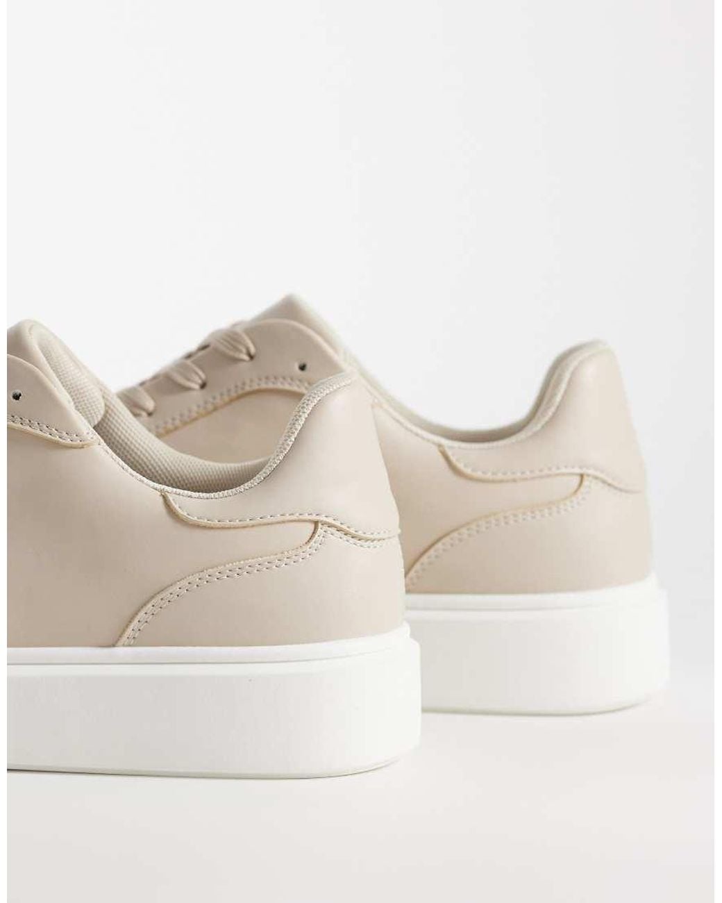 ASOS White Lace Up Sneakers for men