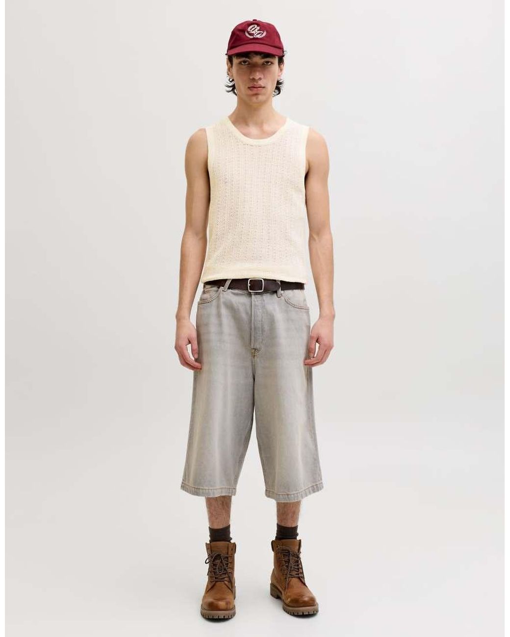Jack & Jones Natural Knitted Top for men