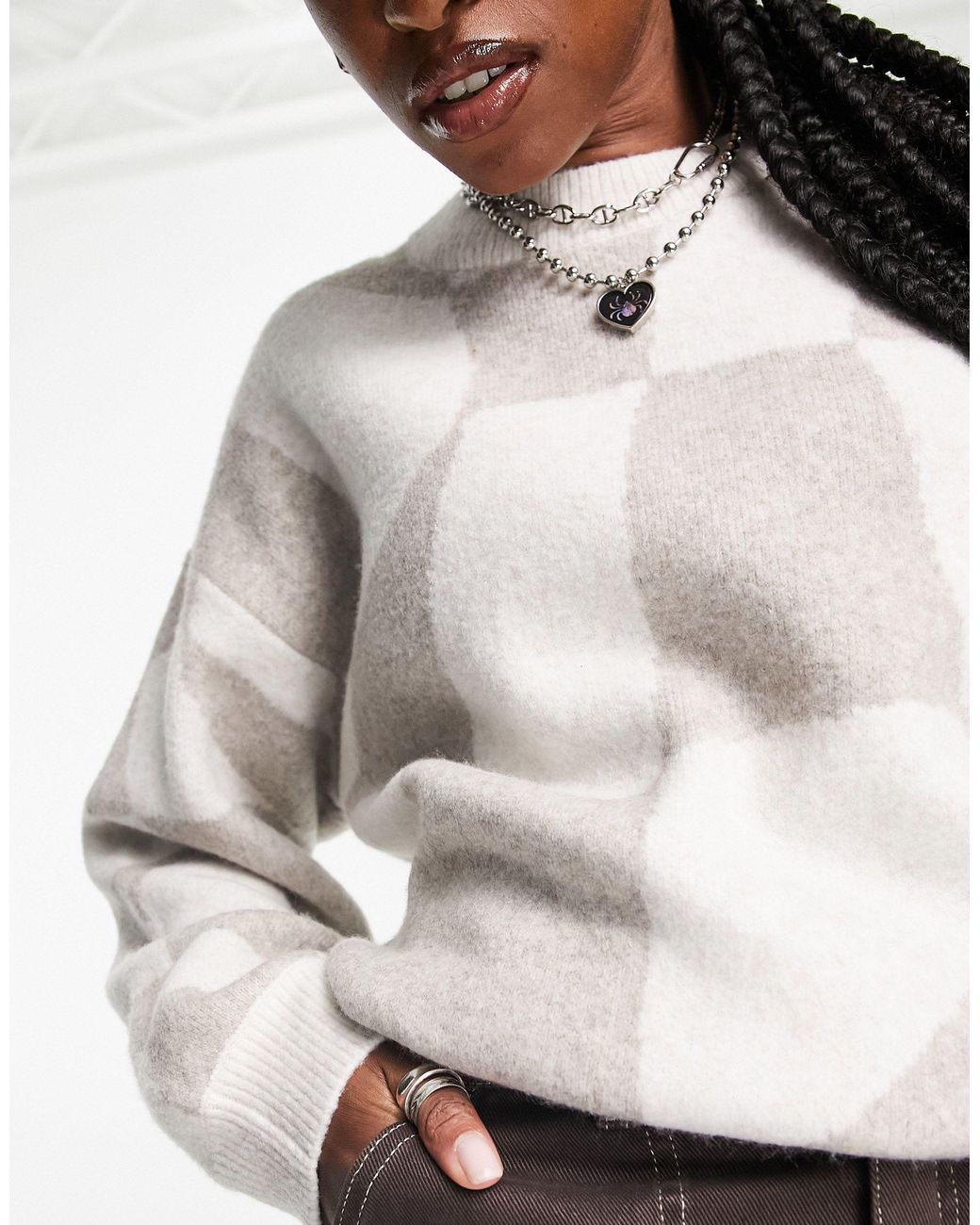 Weekday jacquard sweater outlet