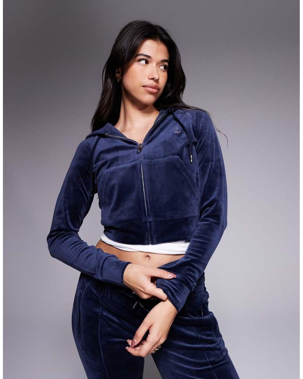 Juicy Couture Blue Zip Up Hoodie