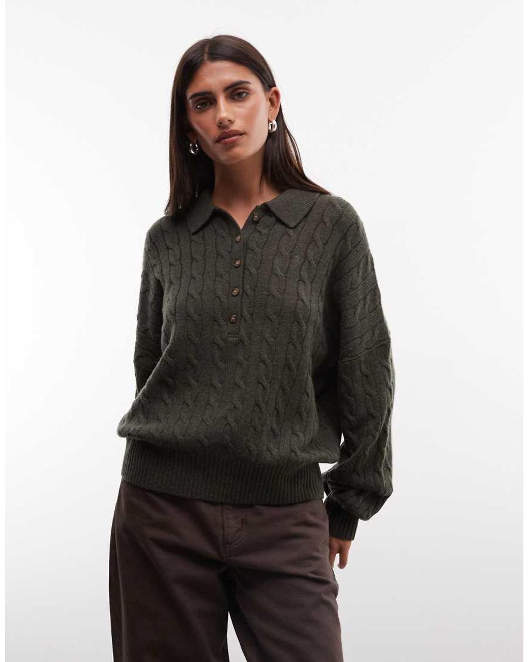 Polo Ralph Lauren Black Icon Logo Cotton Cable Knit Polo