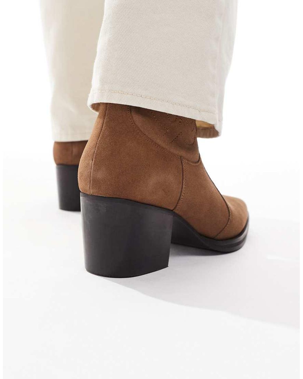 ASOS White Chelsea Western Boots for men