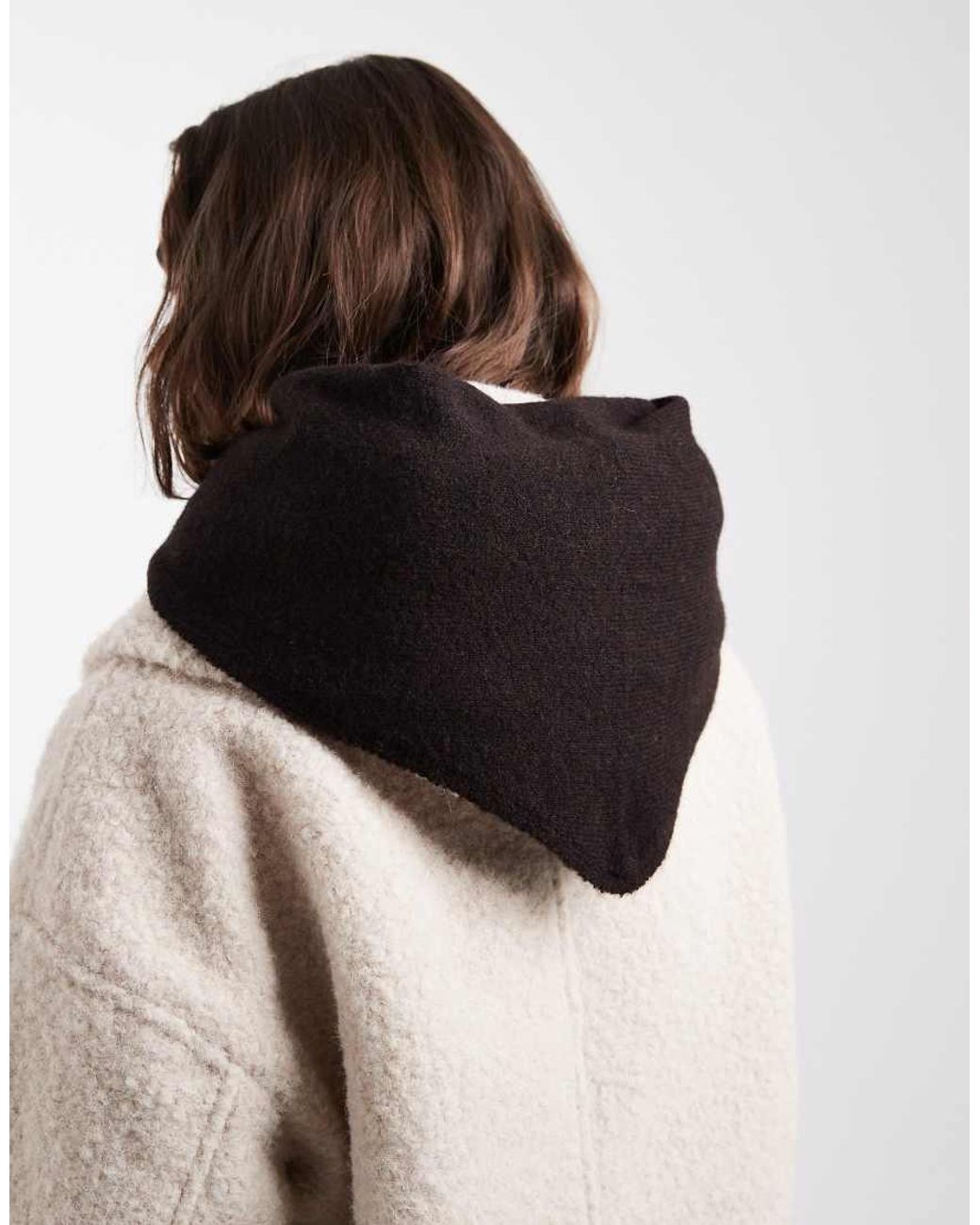 Vero Moda Natural Super Soft Wool Mix Triangle Scarf