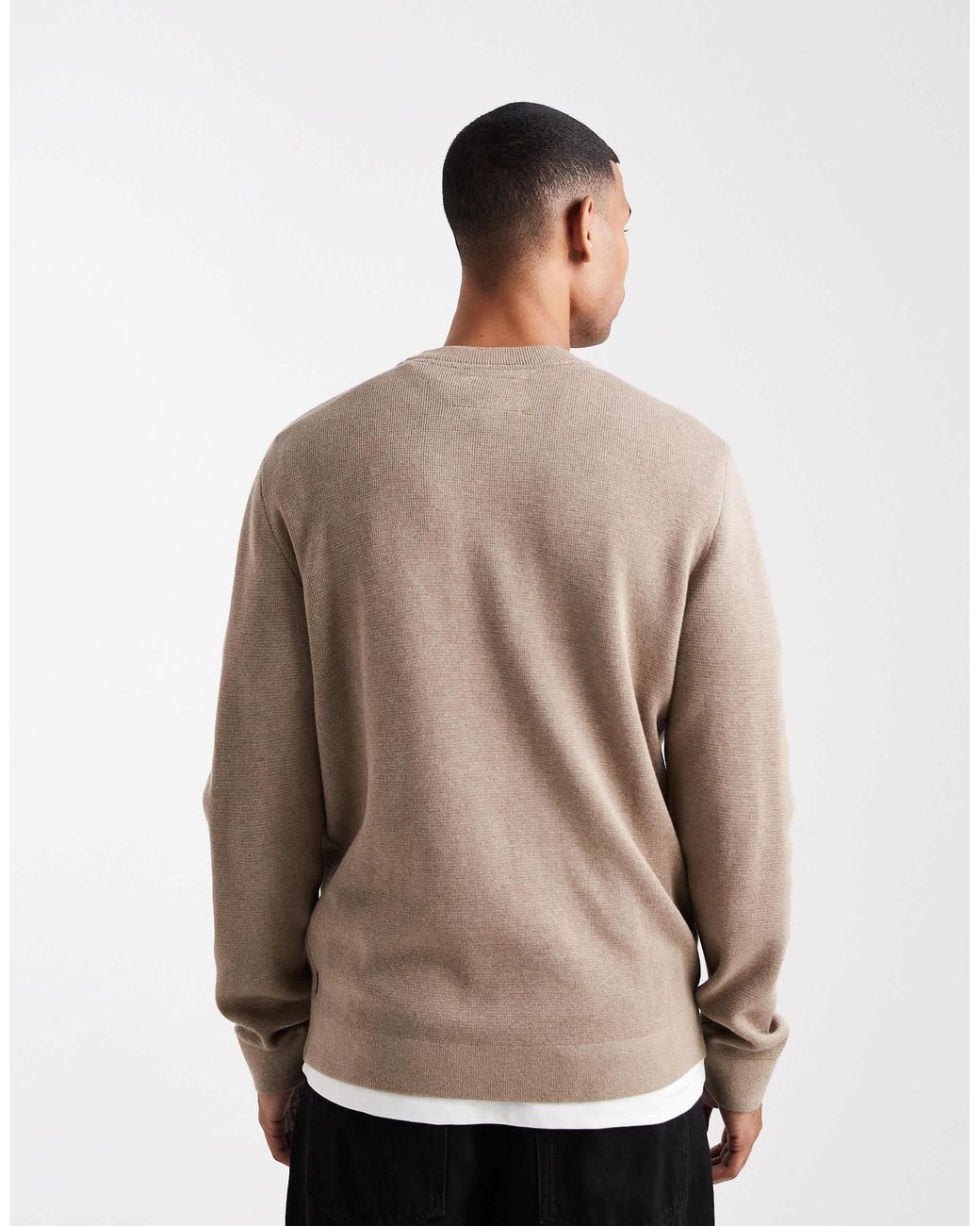 Jack & Jones Premium – strickpullover in Natural für Herren