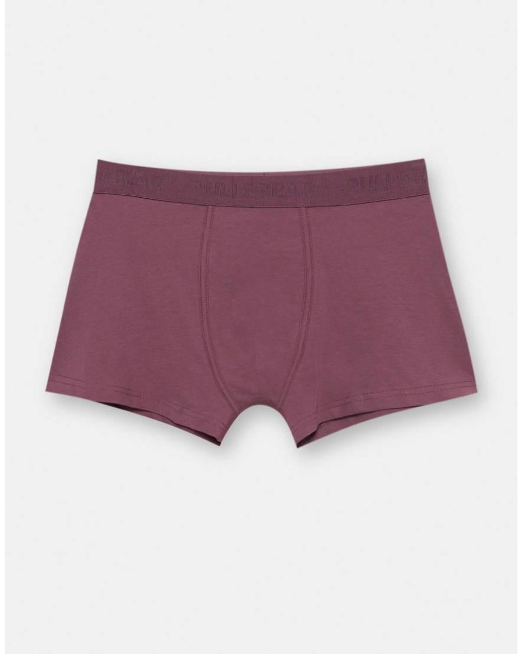 Pull&Bear Purple Pack Of 3 Boxers for men