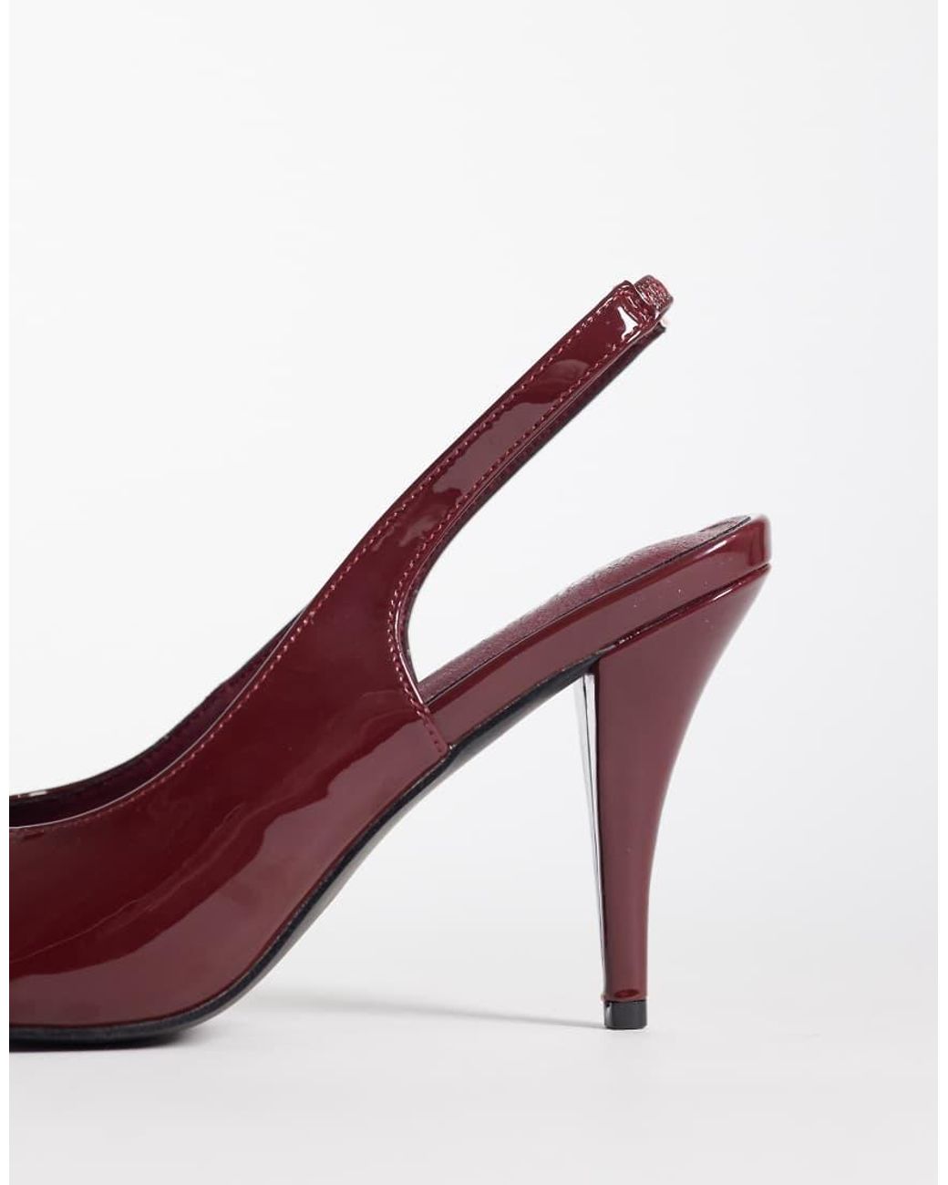 Public Desire Purple Eclipse Heeled Slingback Sandals