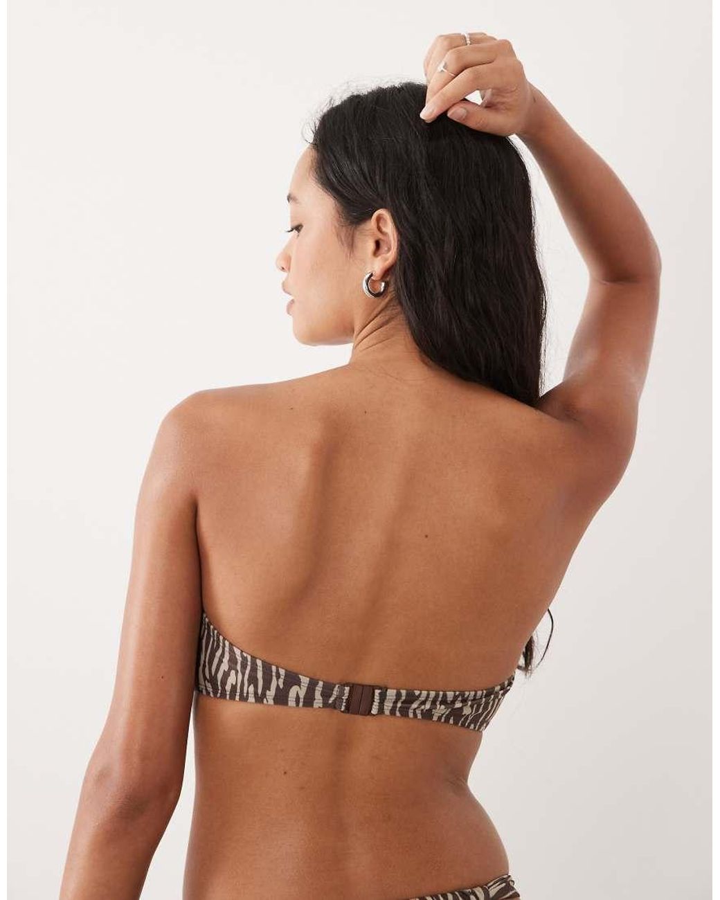 Brave Soul Brown Bandeau Bikini Top
