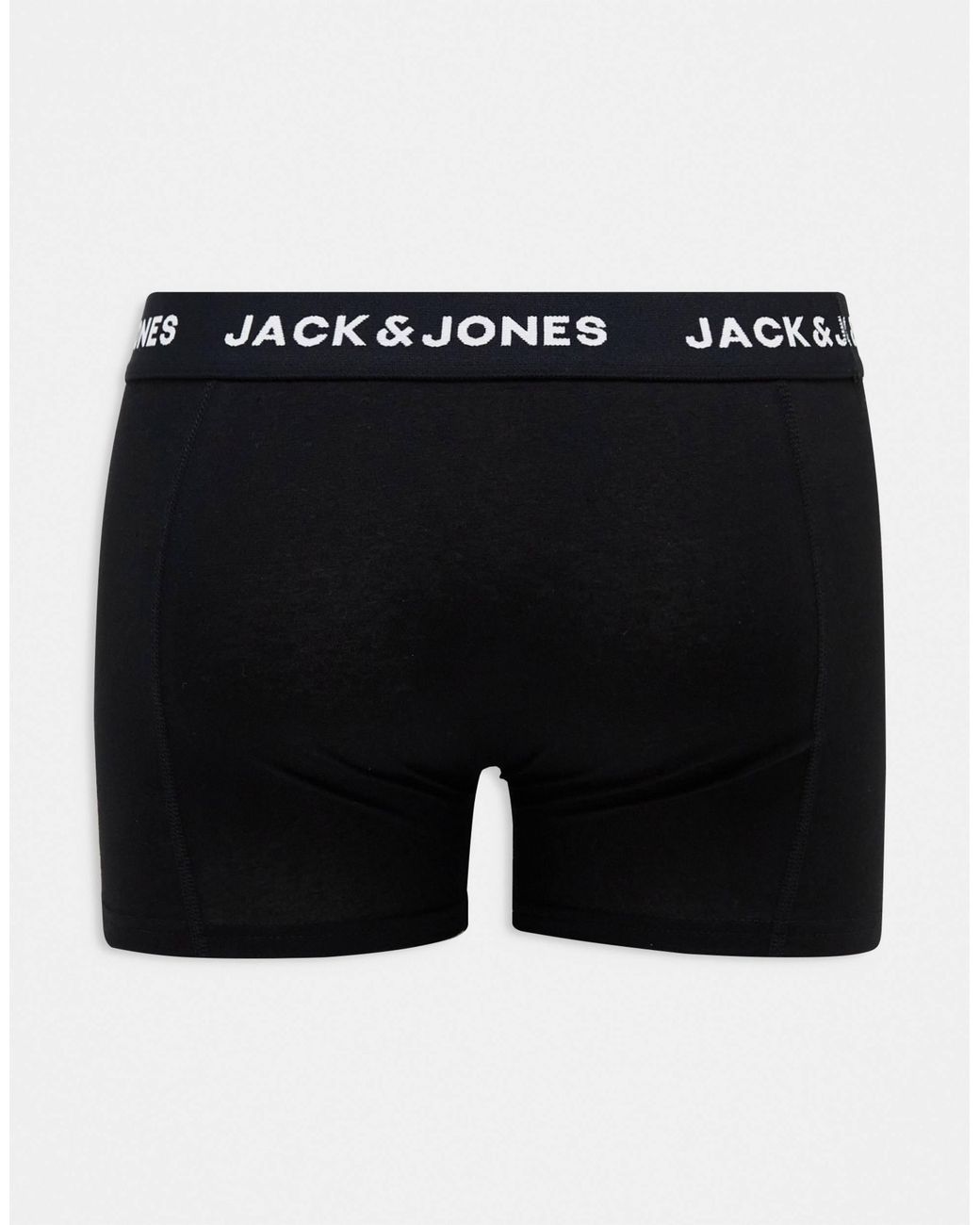Jack & Jones Black 3 Pack Trunks for men