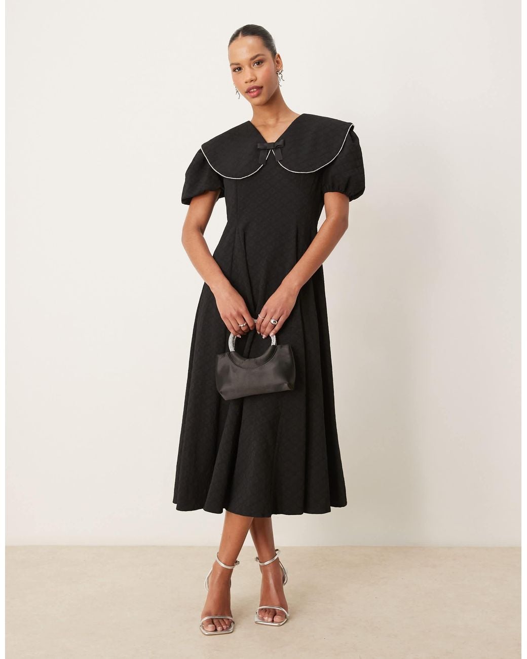 shirred polka dot midi dress Poupette St Barth Triny Polka-dot Shirred Midi Dress