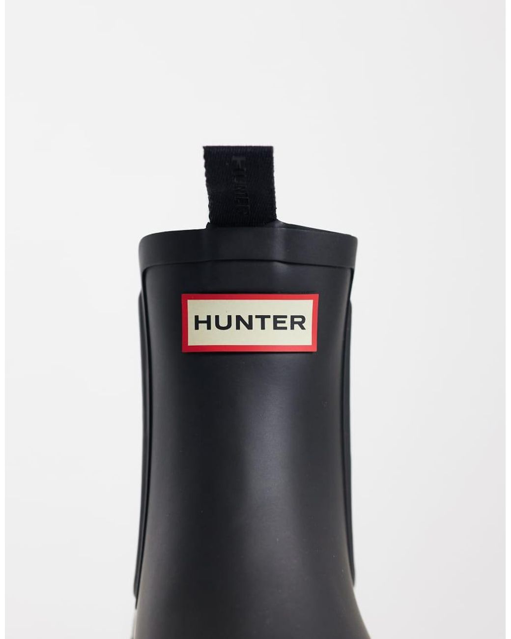 Hunter Blue Unisex Elements Elastic Short Chelsea Wellington Boots