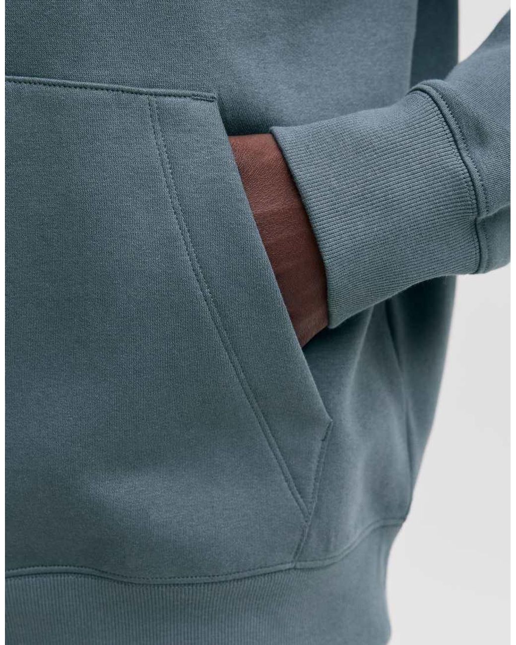 Jack & Jones Blue Ace Relaxed Fit Hoodie Long Sleeve for men