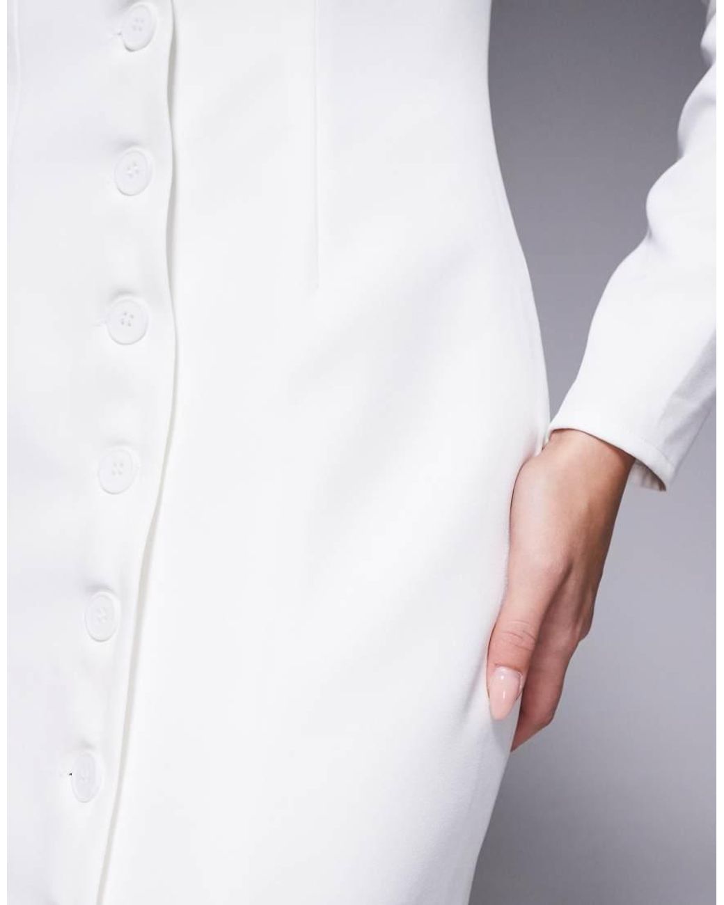 Kaiia Purple Exclusive Tailored Long Sleeve Button Up Maxi Dress