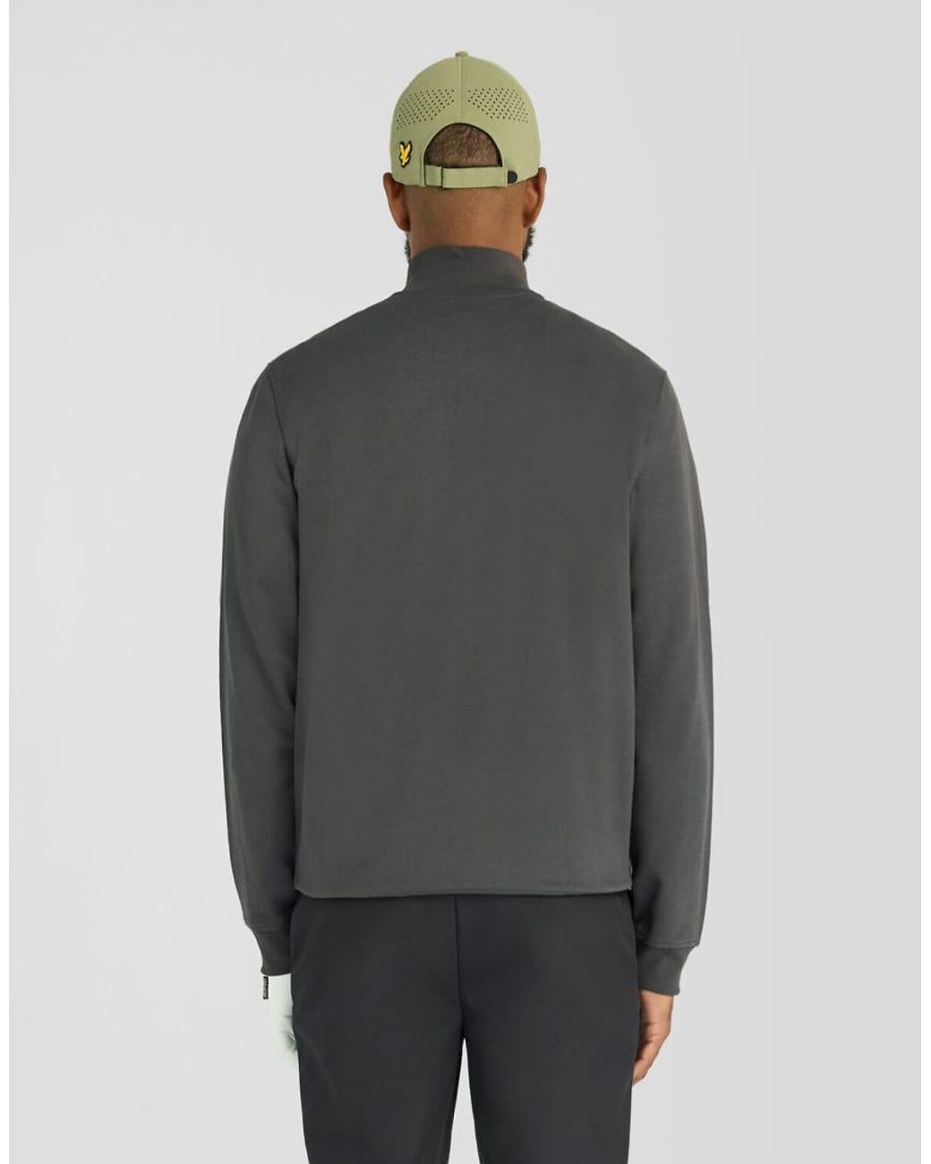 Lyle & Scott Gray Mid Layers Golf Quarter Zip Midlayer for men