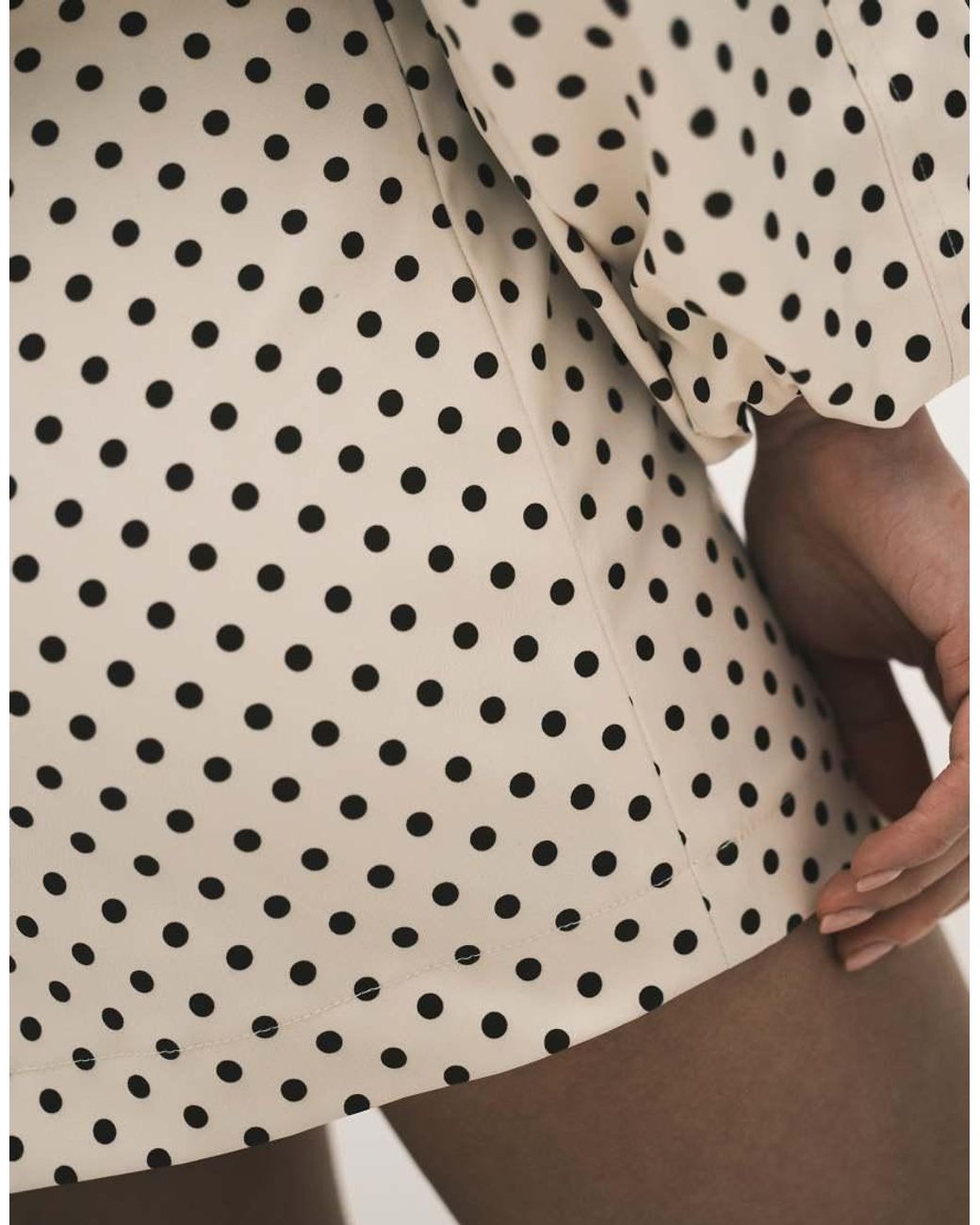 Kaiia Natural Exclusive Technical Pelmet Mini Skirt Co-Ord
