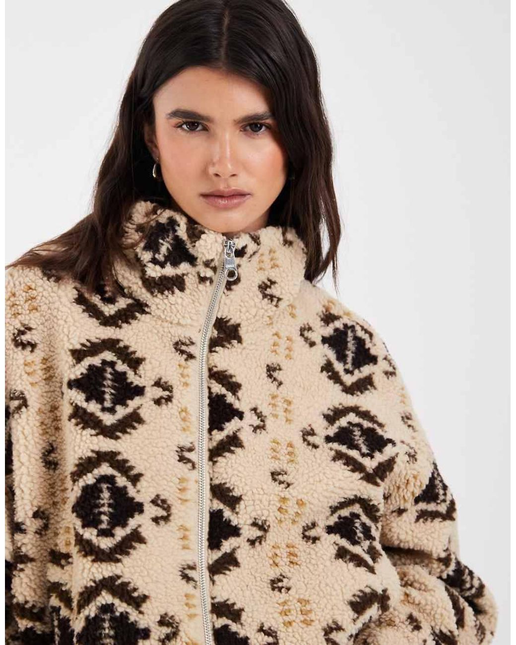 ONLY Natural Borg Fleece Jacket