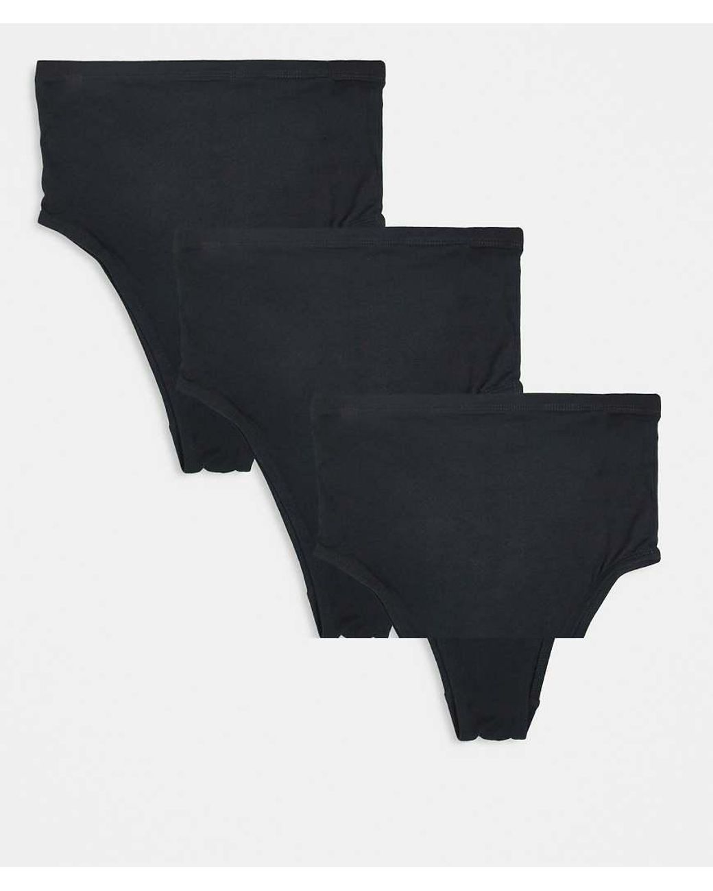 Mama.licious Black Mamalicious Maternity 3 Pack High Waist High Leg Briefs