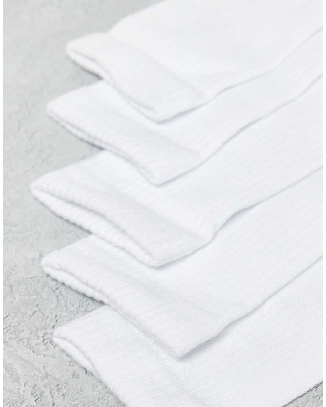 ASOS White 5 Pack Sports Socks for men