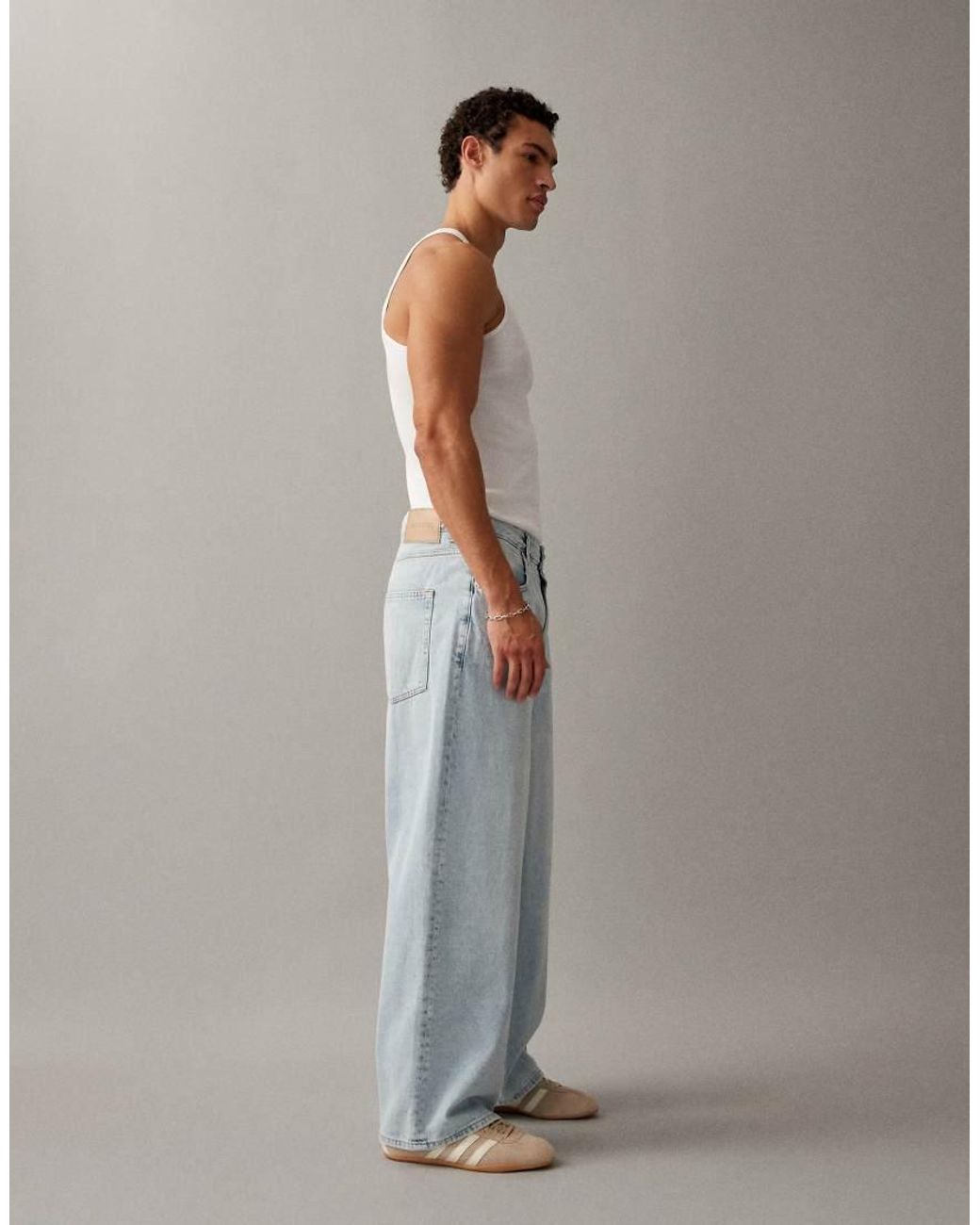 Only & Sons Blue Carl Super baggy Jean for men