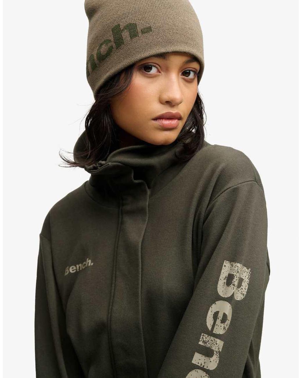 Bench x Superdry & Co Natural Funnel Track Top