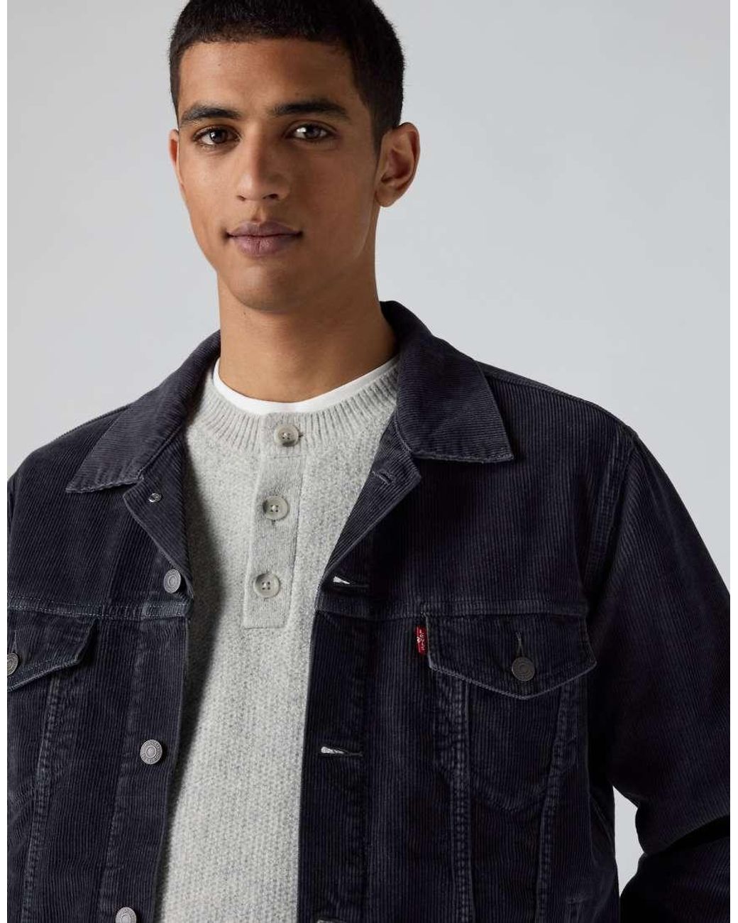 Levi's Blue Corduroy Trucker Jacket for men