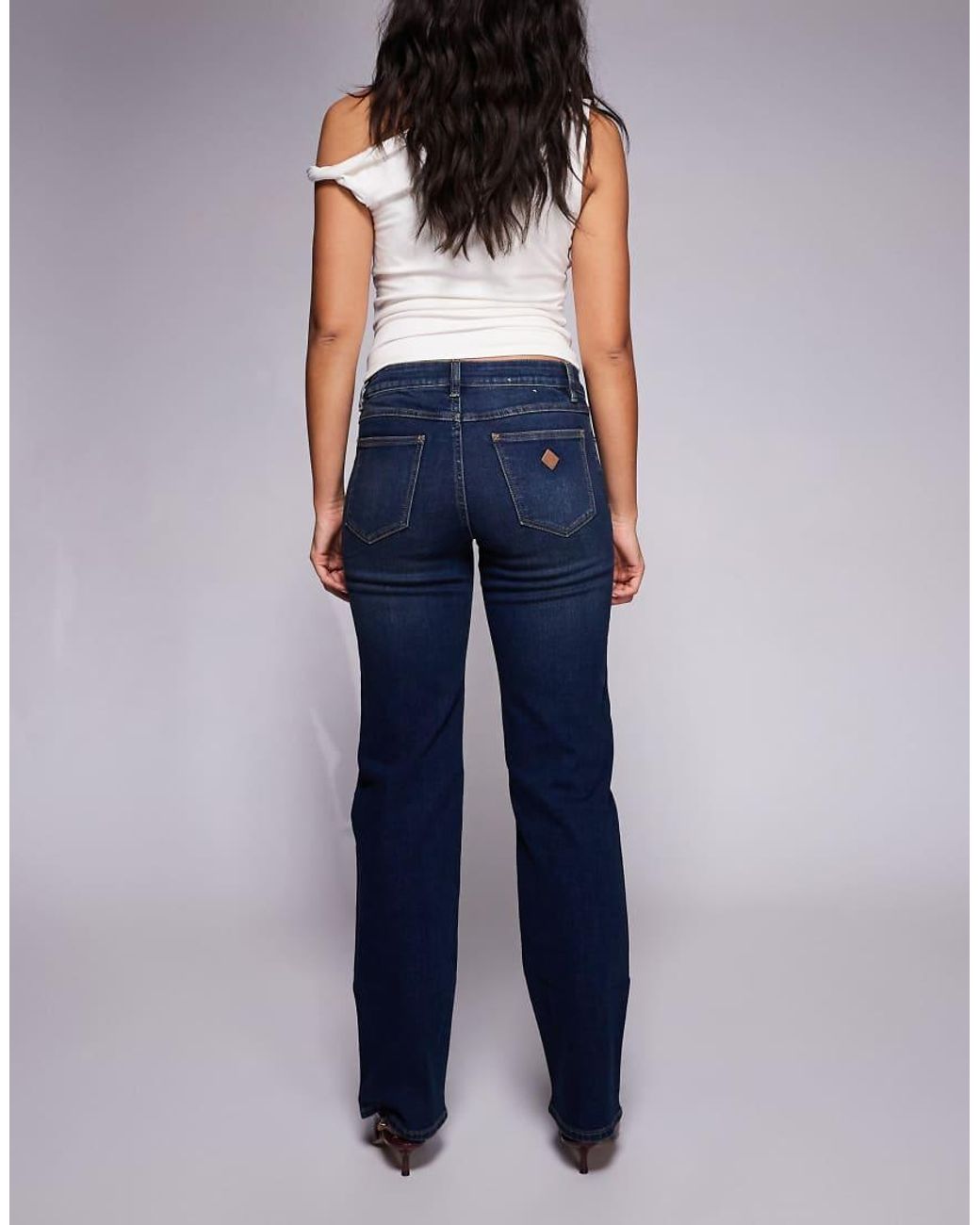 Abrand Jeans Blue 99 Low Rise Straight Leg Jean