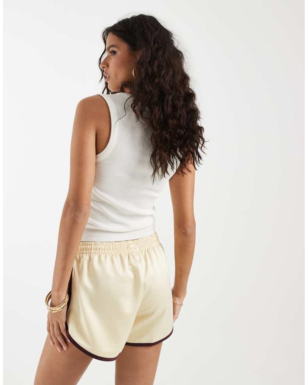 Adidas Originals Natural Three Stripe Sprinter Shorts