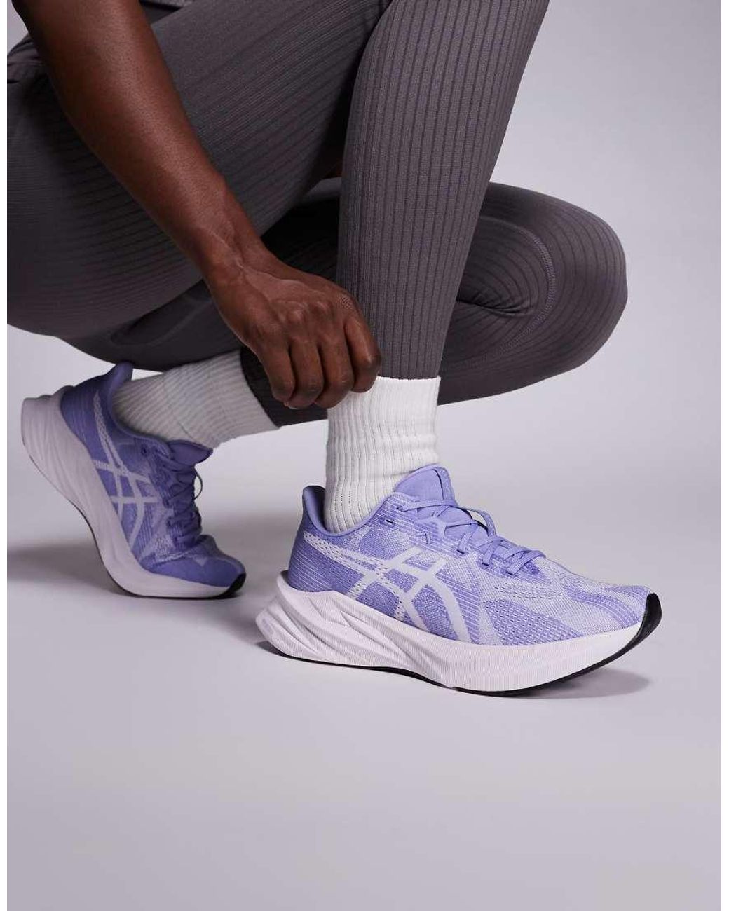 Asics Purple Dynablast 5 Running Trainers