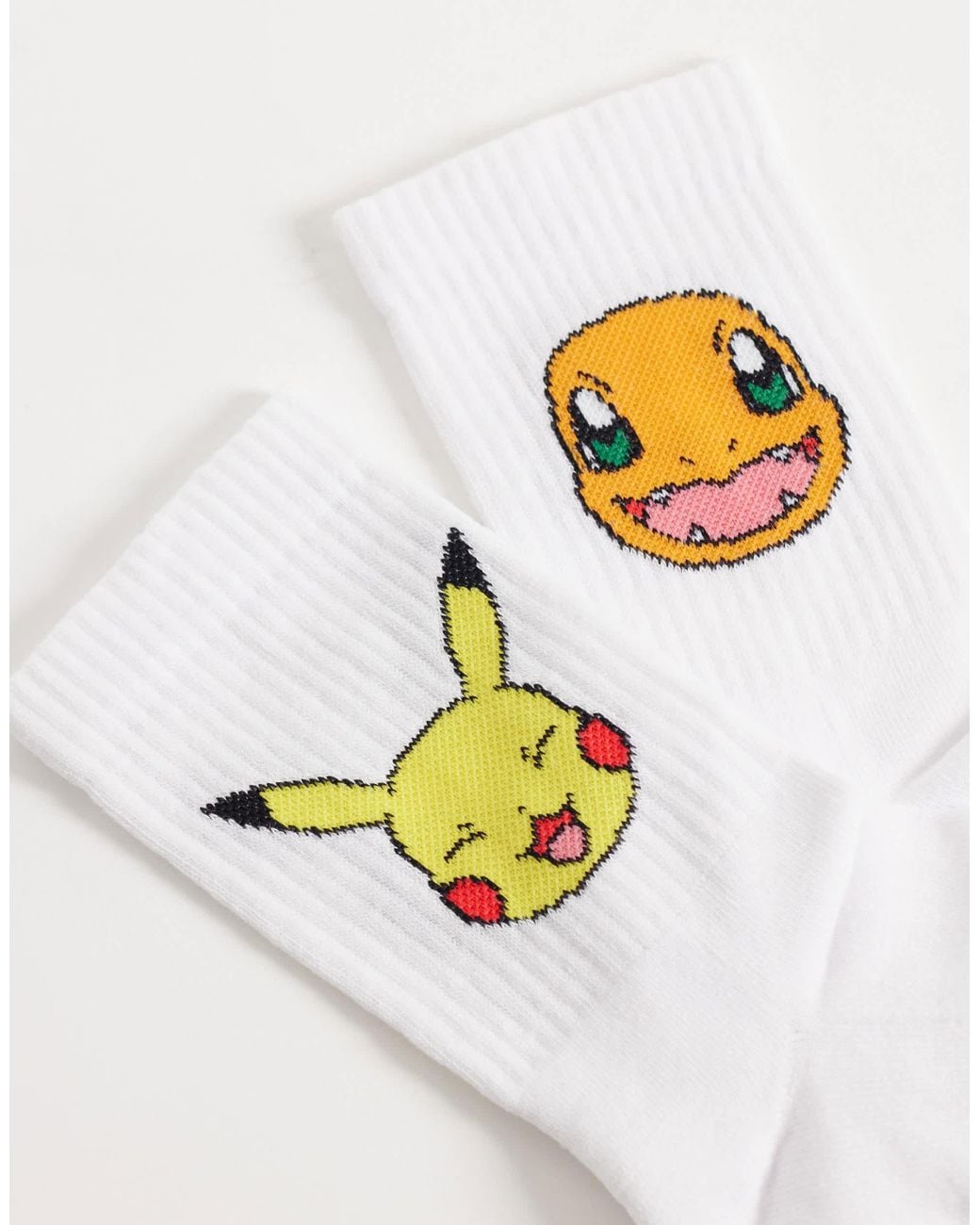 ASOS 2 Pack Socks With Pokemon Graphic in White for Men | Lyst