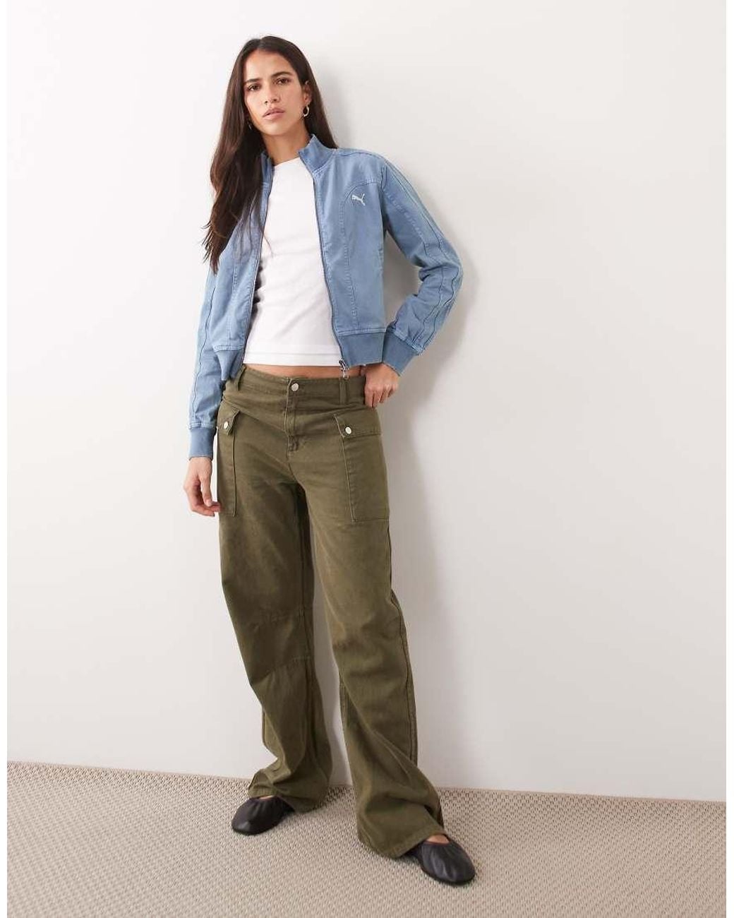PUMA Blue Future..Archive Washed Twill Short Jacket