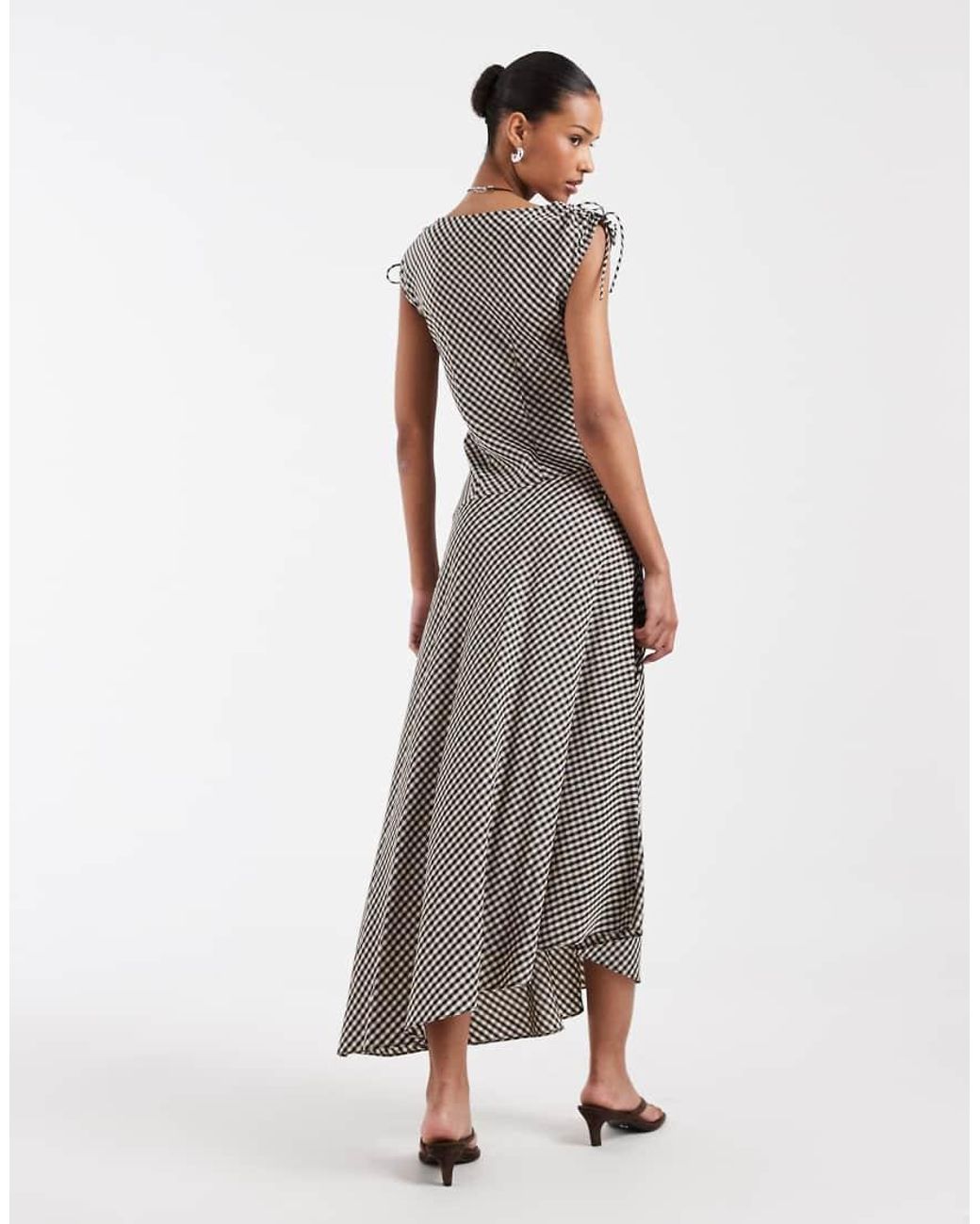 & Other Stories White Gingham Sun Dress