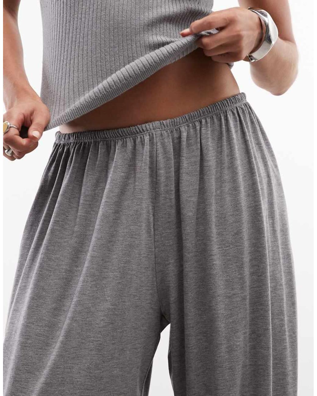 Weekday Gray Balloon Fit Bloomer Trousers