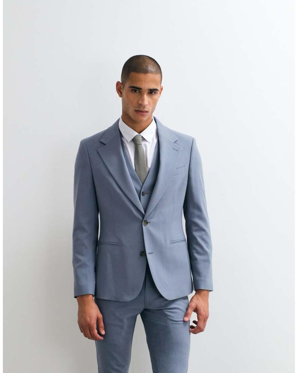 ASOS Blue Skinny Suit Blazer for men