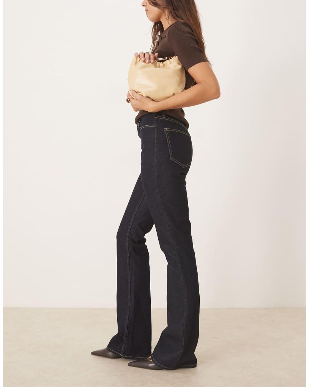 ASOS Blue Asos Desigh High Rise Bootcut Flare Jeans