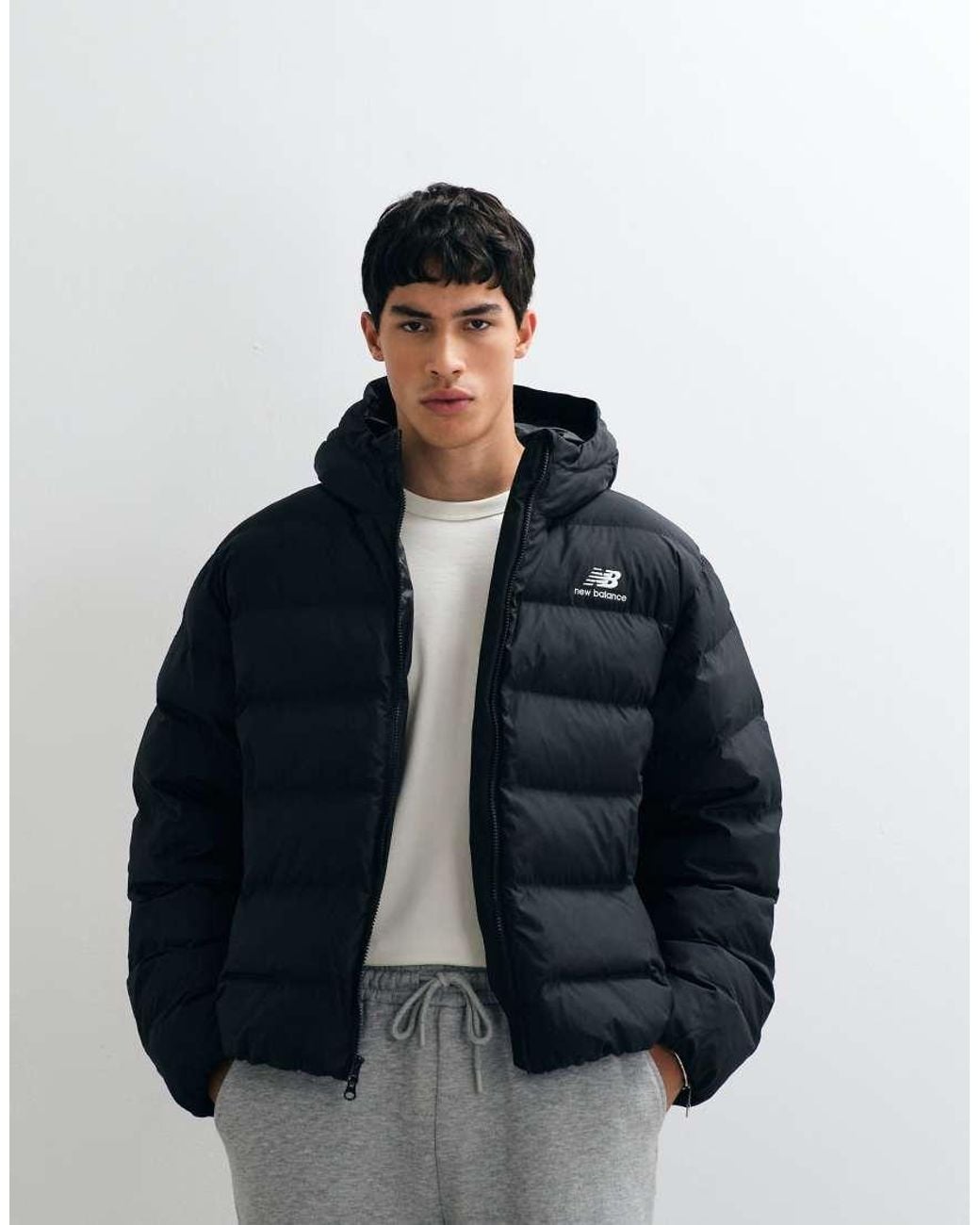New Balance Blue Boston Puffer Jacket for men