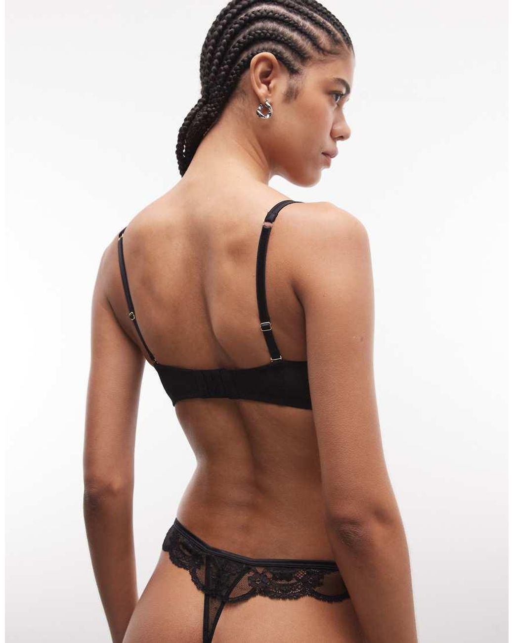 ASOS Black Lola Lace Strapless Underwire Bra