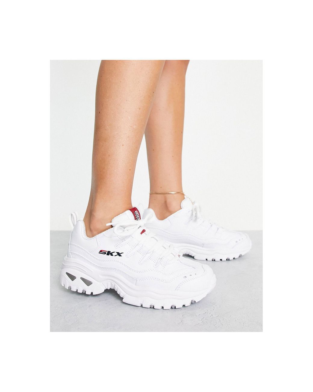Skechers Sport Skechers Energy Skx Chunky Trainers In White