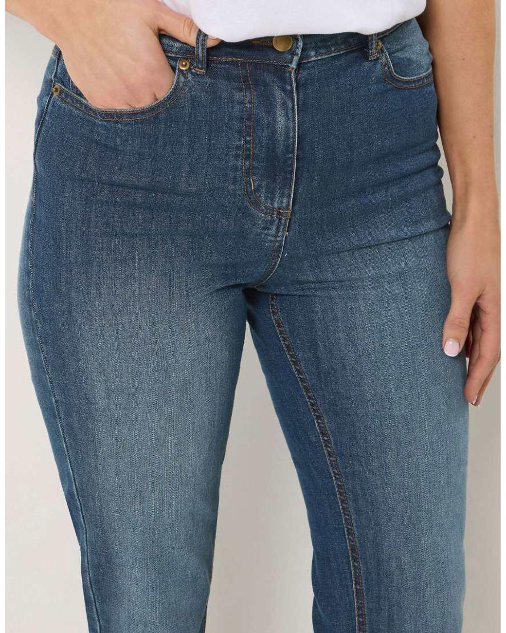 Long Tall Sally Blue Straight Leg Jeans