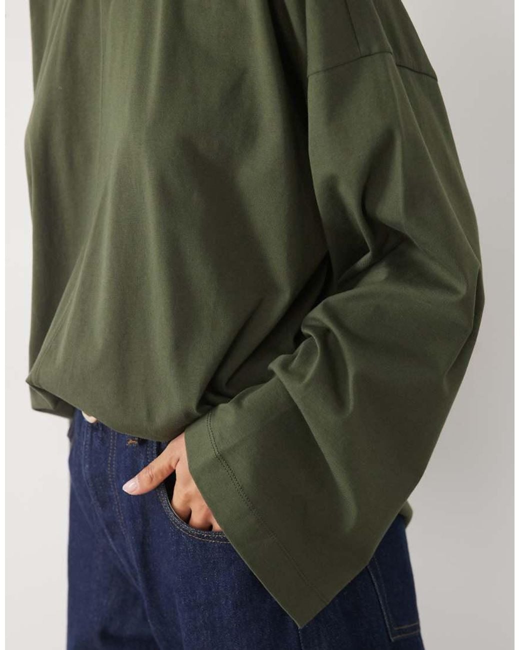 ASOS Green Long Sleeve Skate T-shirt