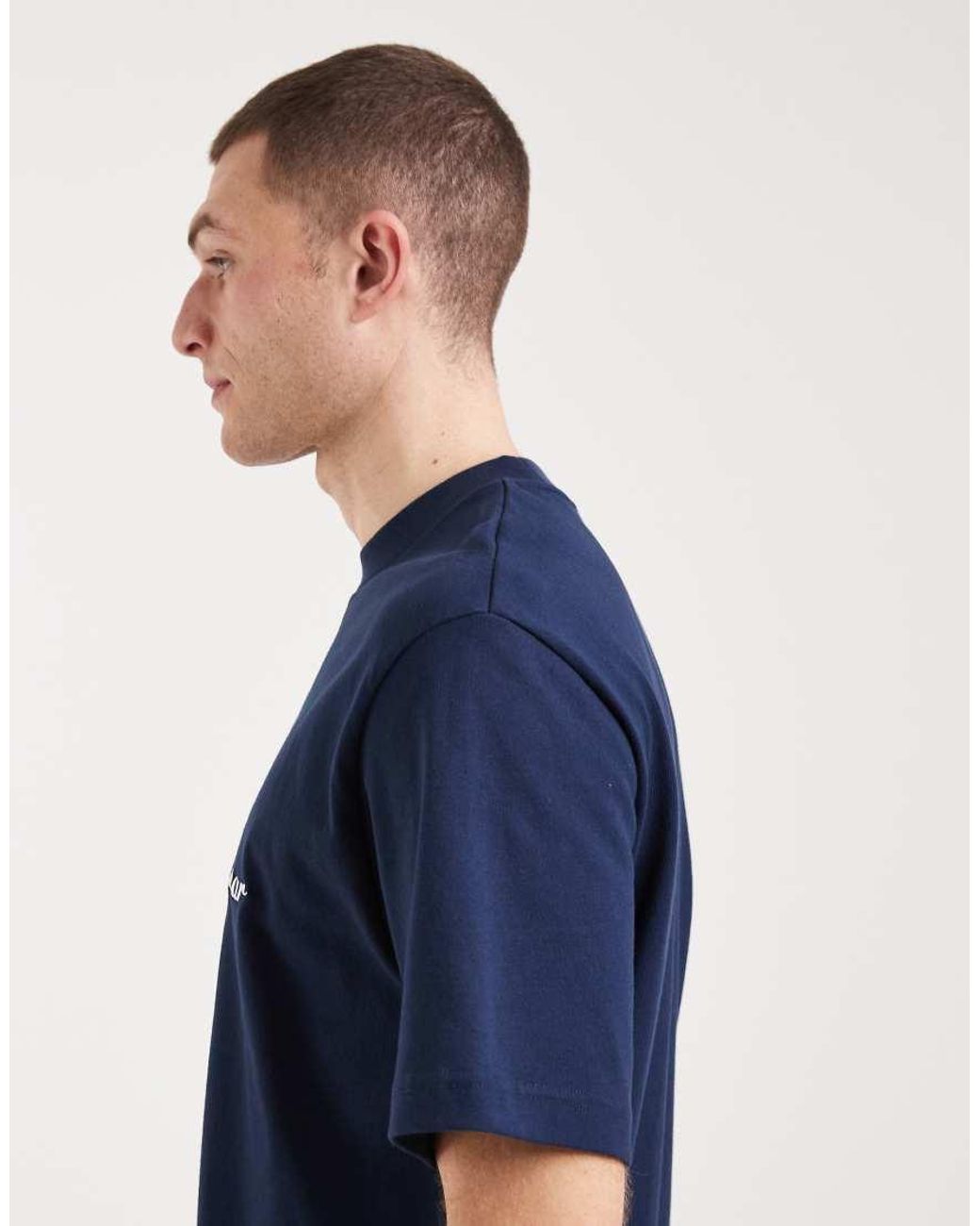Fred Perry Blue Sports Original Embroidered Logo T-shirt for men