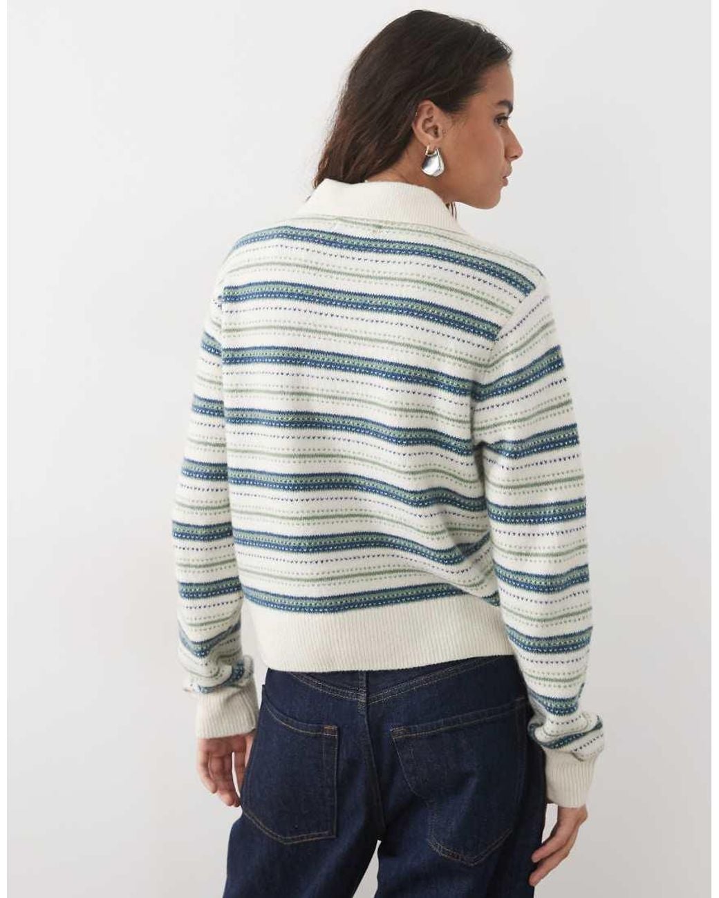 Abercrombie & Fitch Blue V-neck Sweater