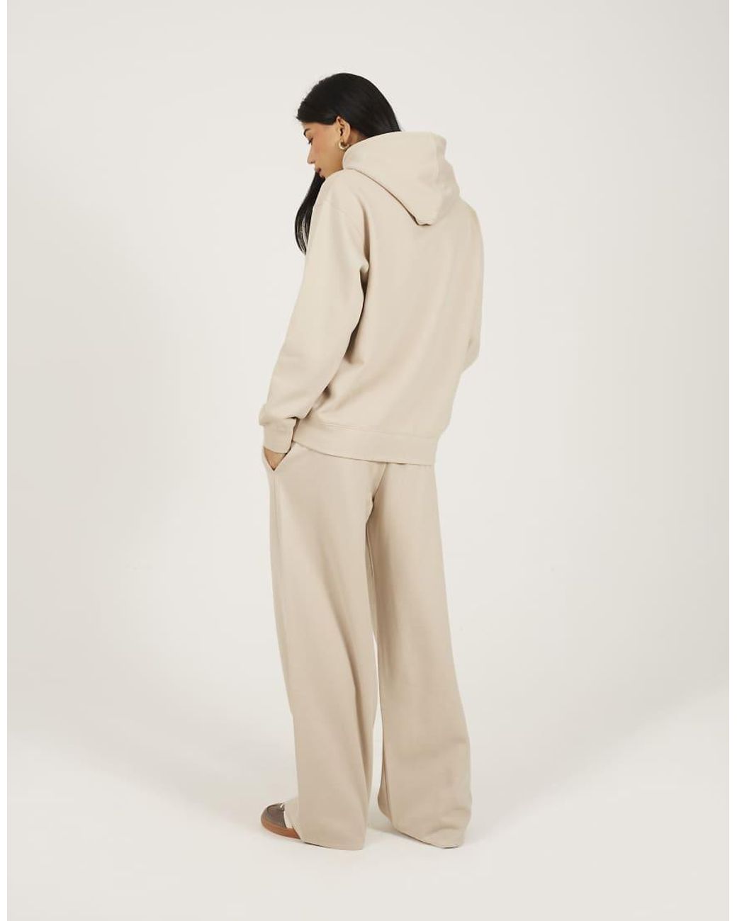 Brave Soul Natural Embroidered Hoodie