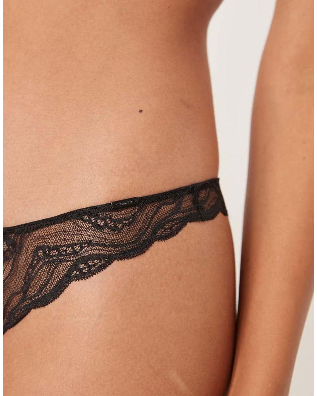Calvin Klein Natural Sensual Stretch Lace Thong