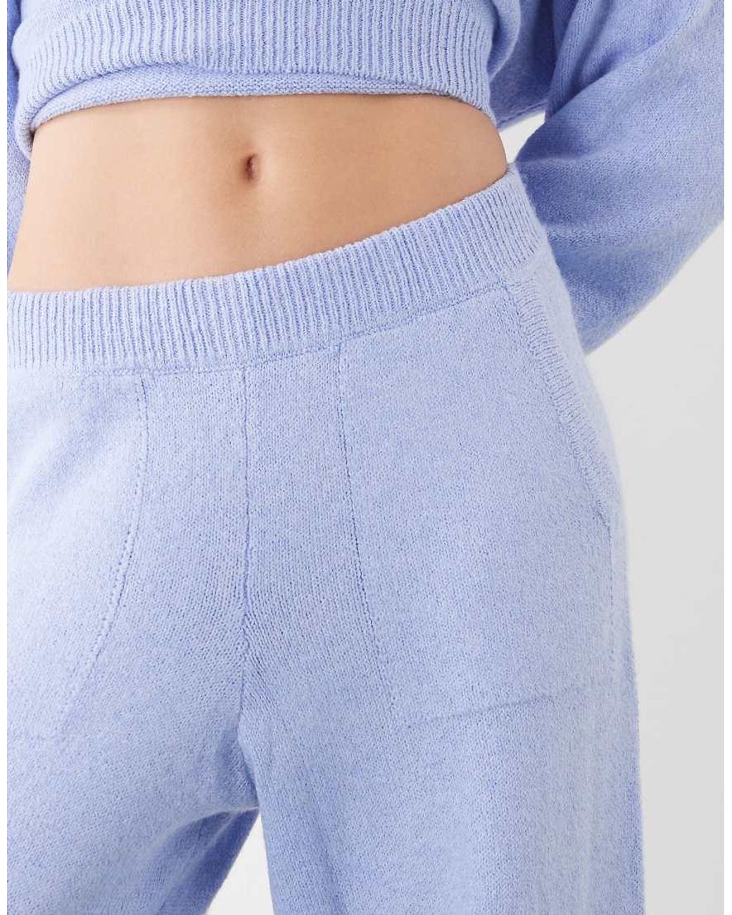 Collusion Blue Knit Oversized Sweatpants