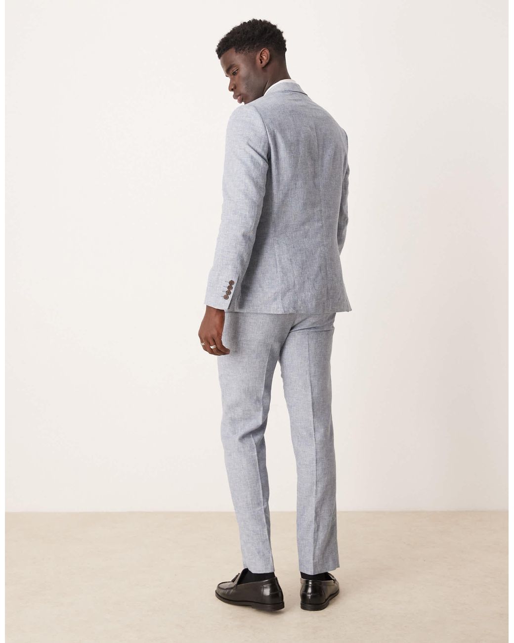 SELECTED White Malik Regular Fit Trouser for men