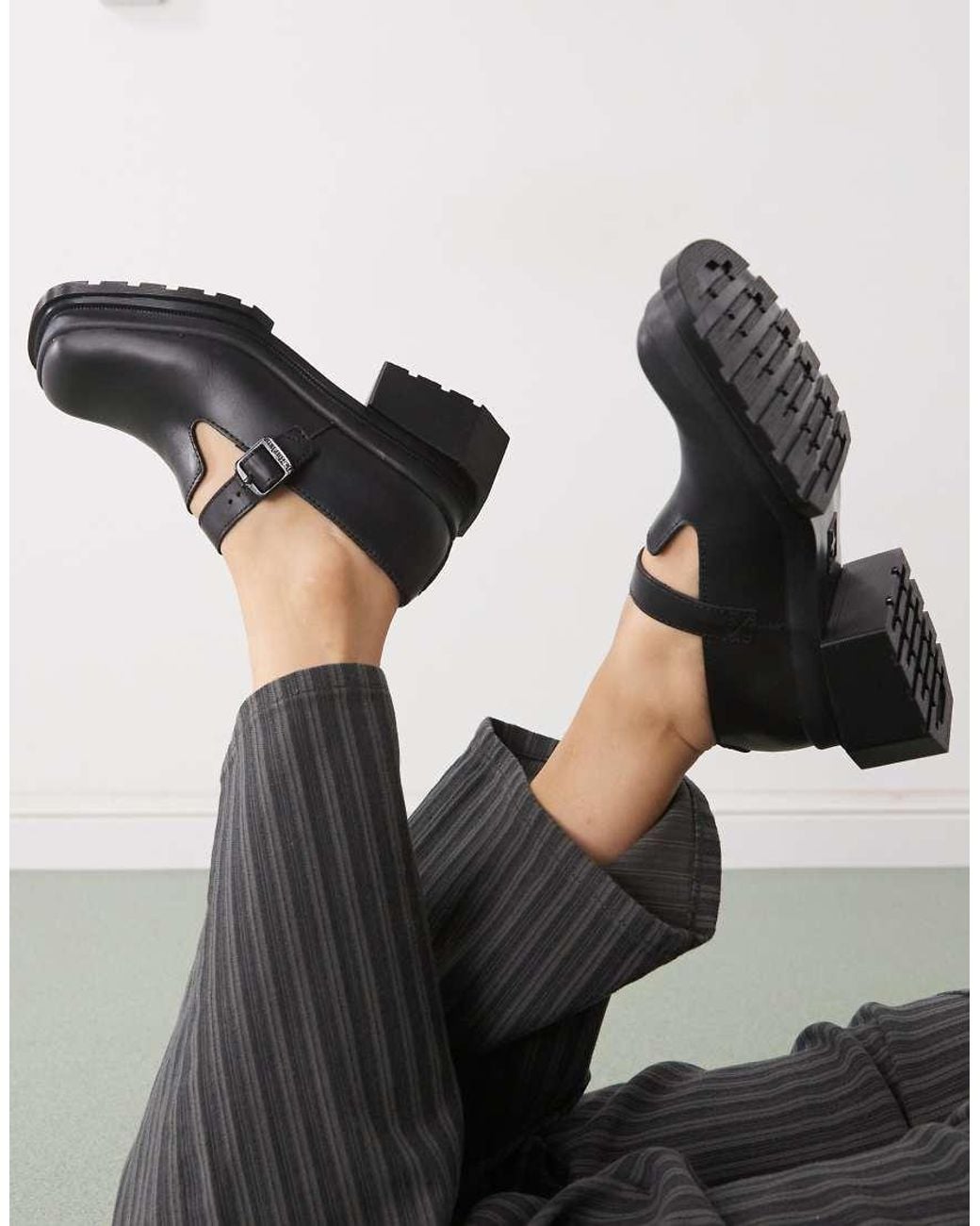 Dr. Martens Black Maybole Mary Janes Shoes