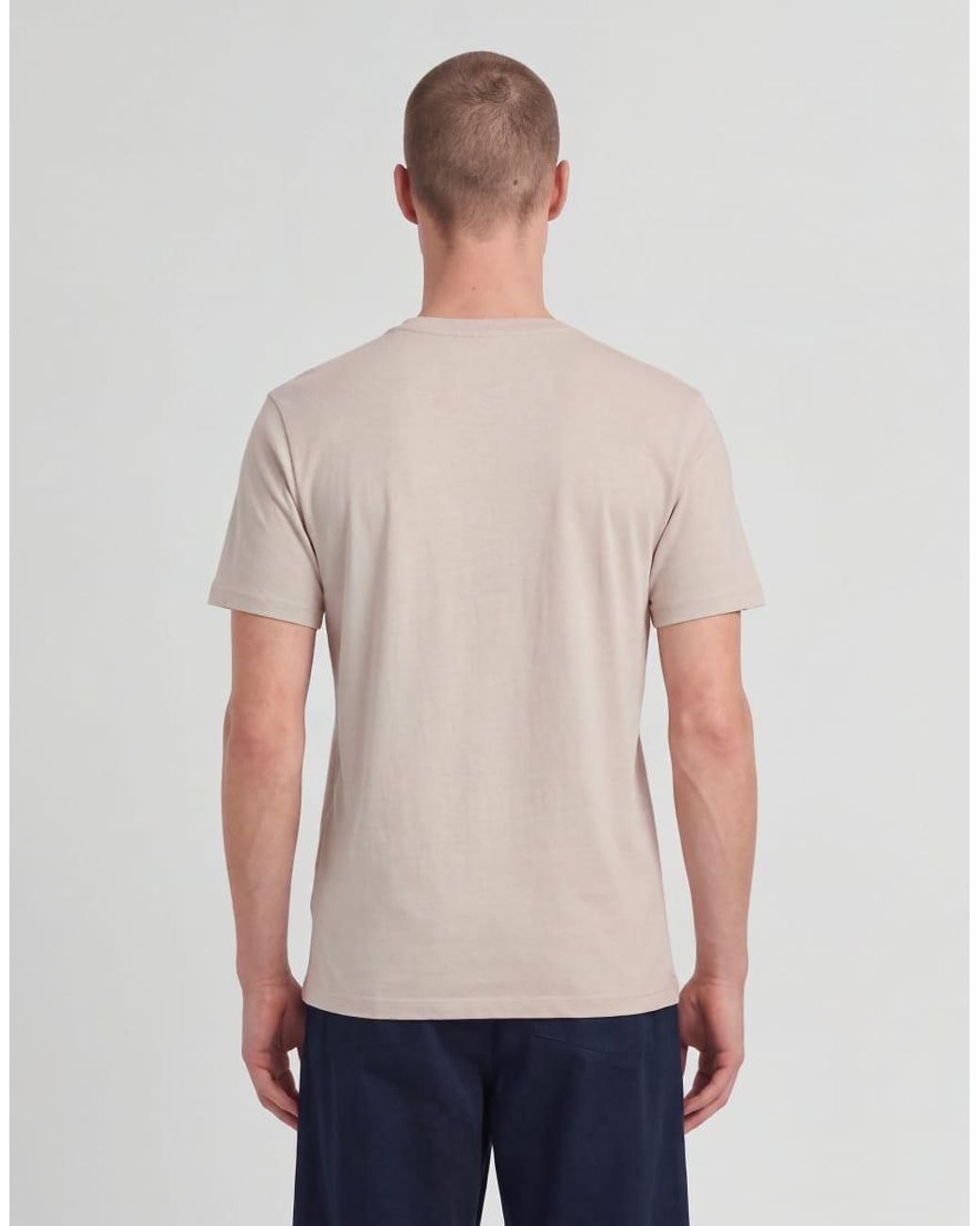 Lyle & Scott White Ss T-Shirts Plain T-Shirt for men