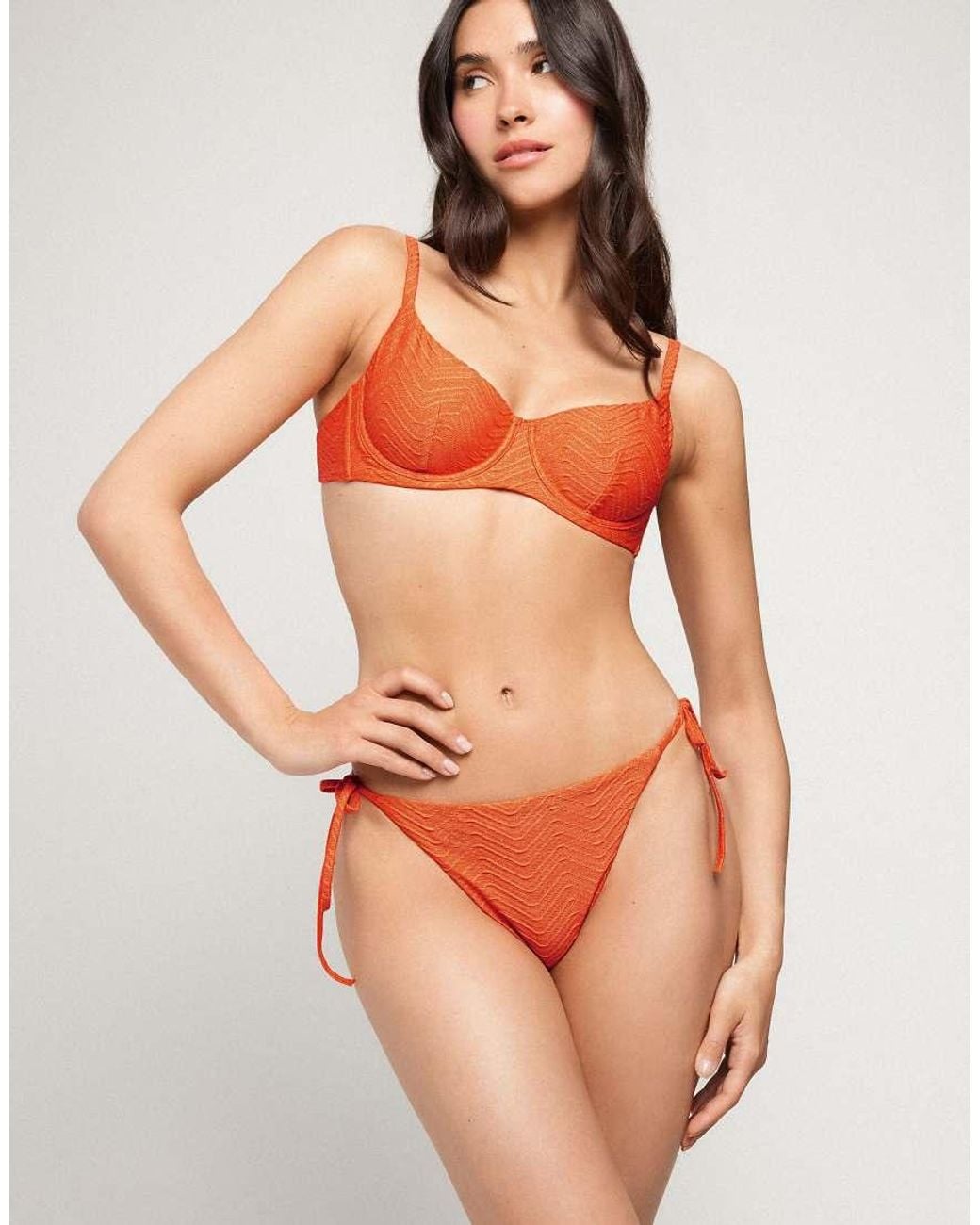Tezenis Orange Brasilian Sparkling Touch